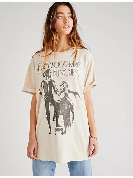 Daydreamer Tops - Daydreamer Fleetwood Mac Rumours Tee Dress (XL)